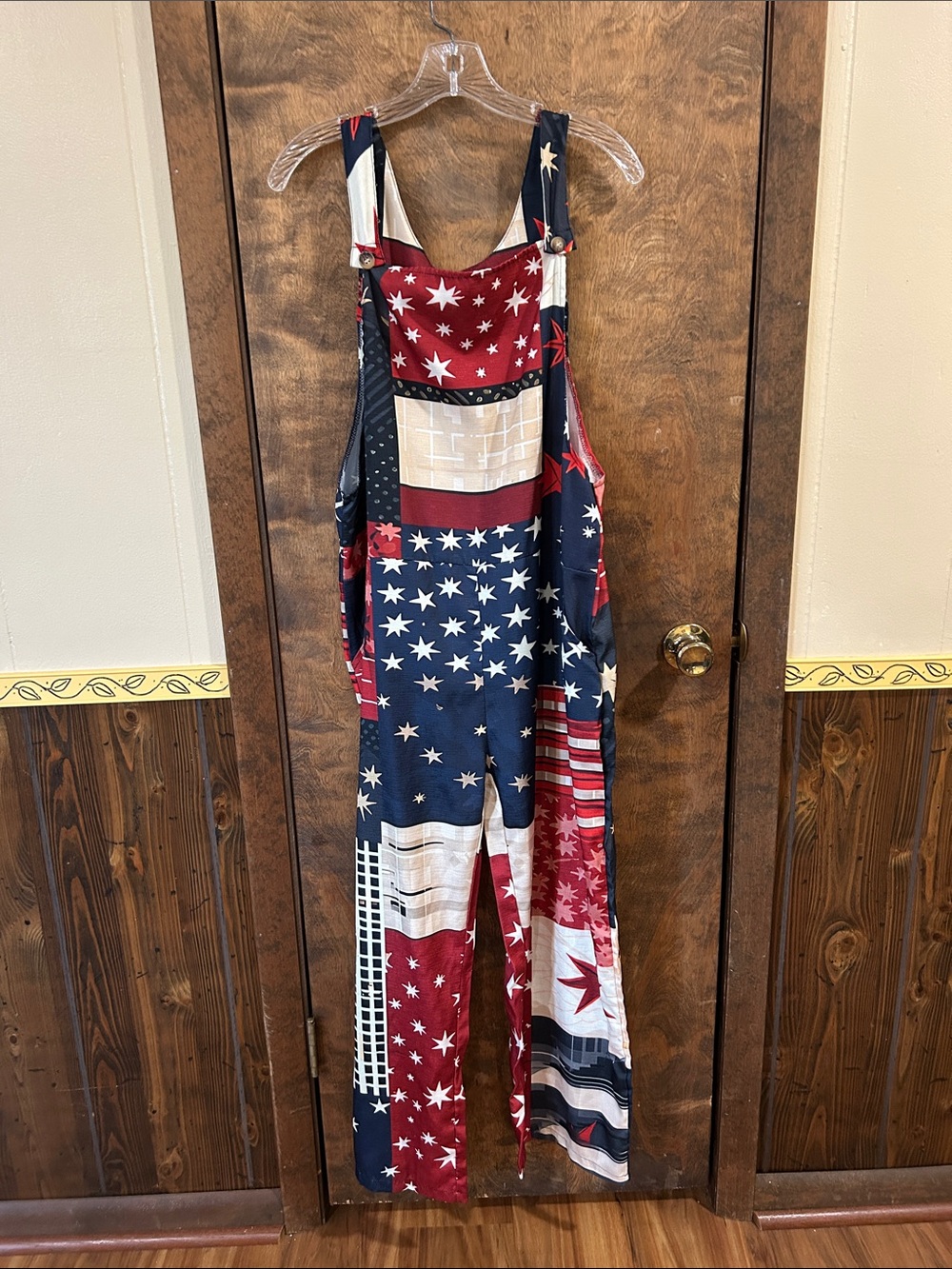 Patriotic coveralls one size